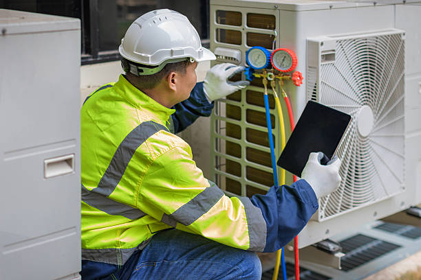 Professional Heat Pump Repair technician working in Normandy Beach, NJ